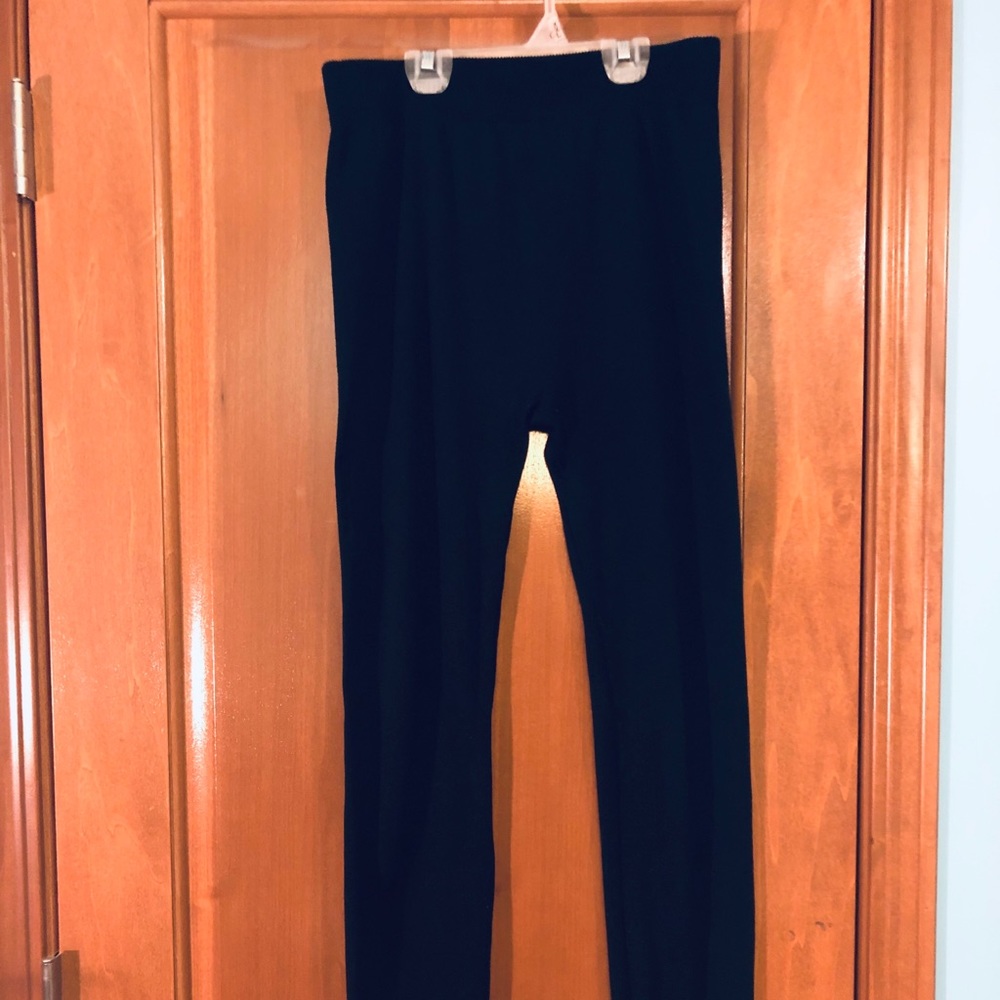 One Step Up Black Fleece Leggings